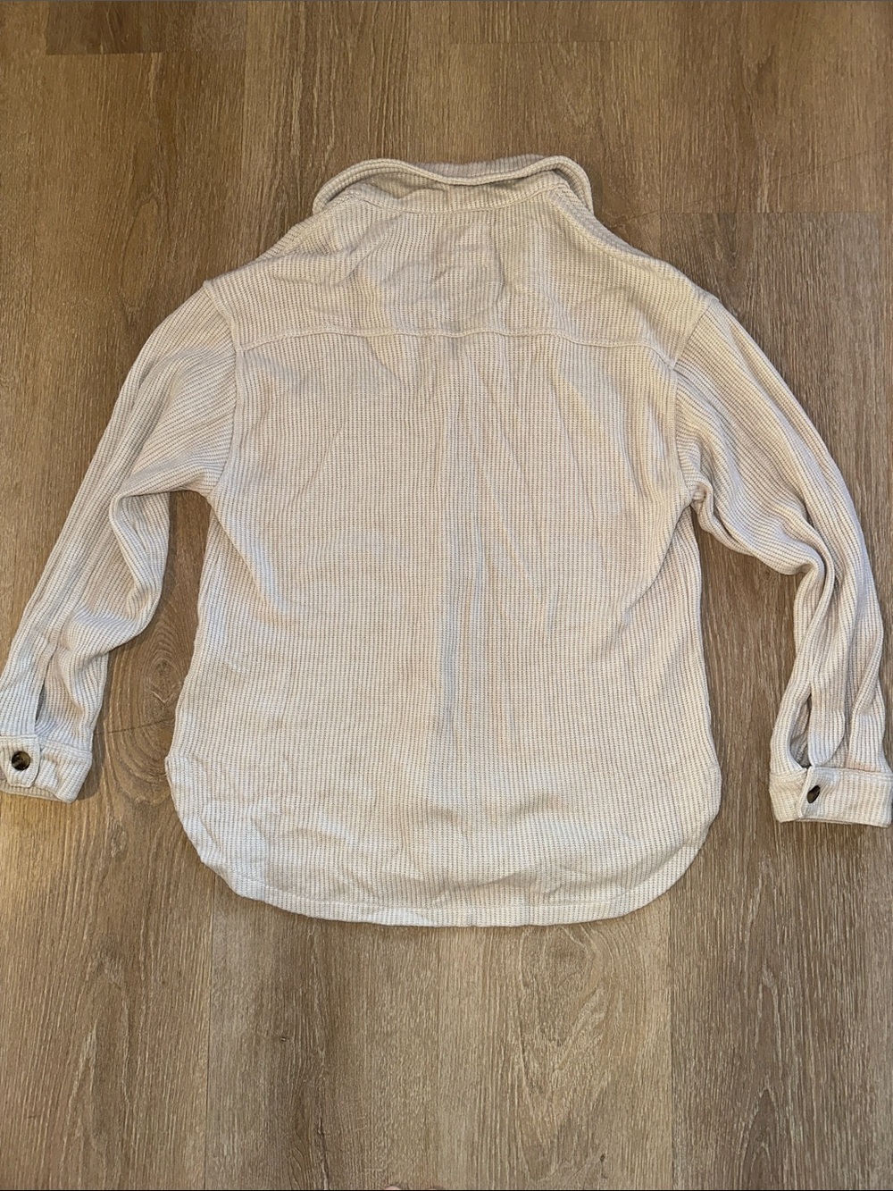 Thread and supply cream knit shacket - Picture 5 of 5